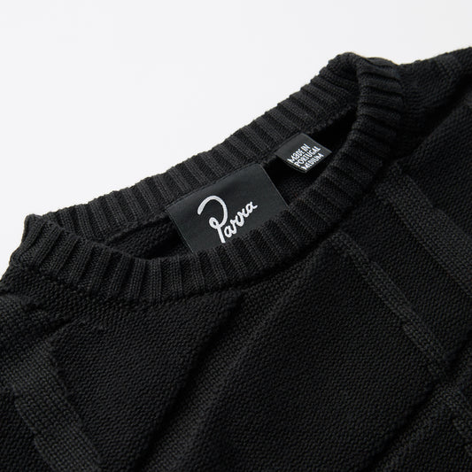 By Parra Your Boring Abstract Village Knit - Black