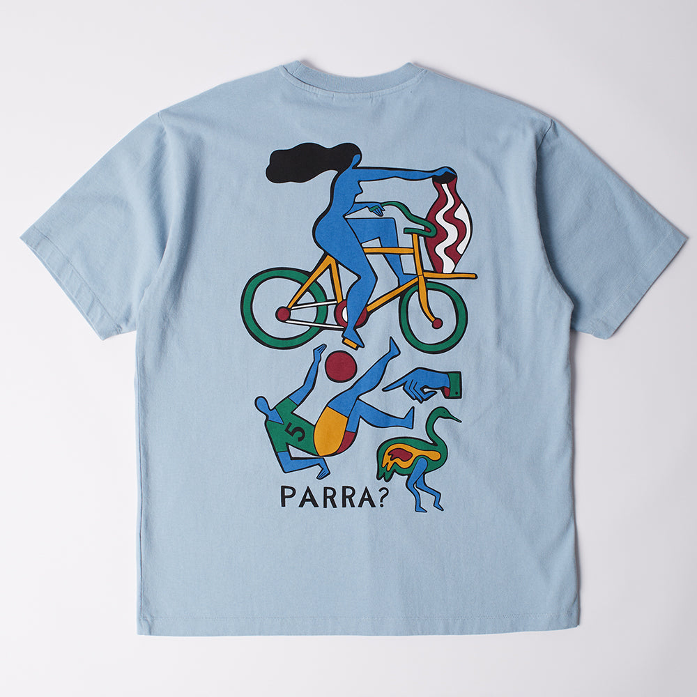 By Parra Vase Delivery T-Shirt - Light Blue