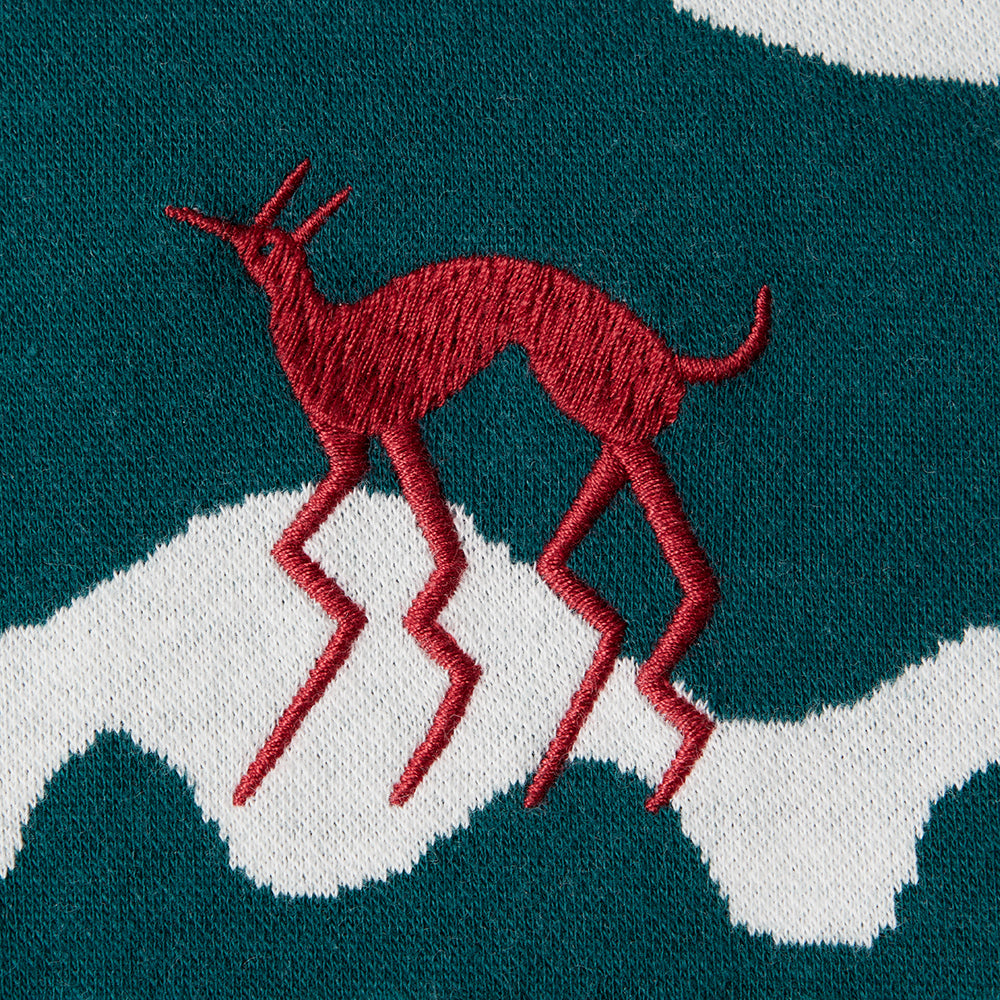 By Parra Broken Waves Polo Shirt - Pine Green