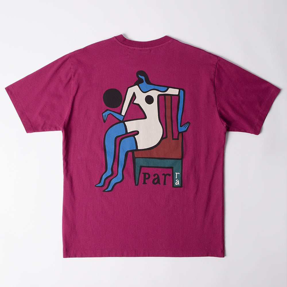By Parra Chair Ballet T-Shirt - Dark Magenta