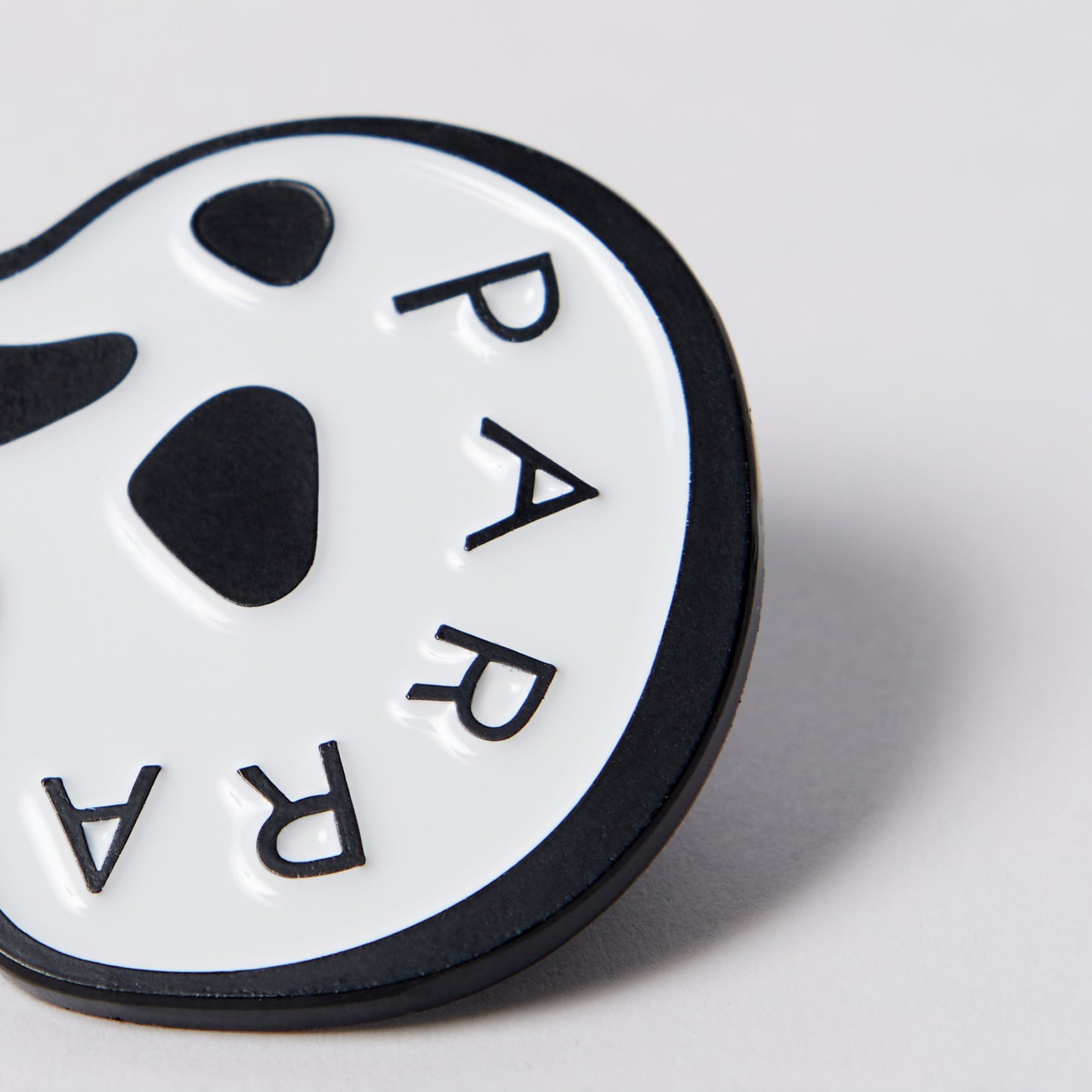 By Parra Skulled Enamel Pin - White
