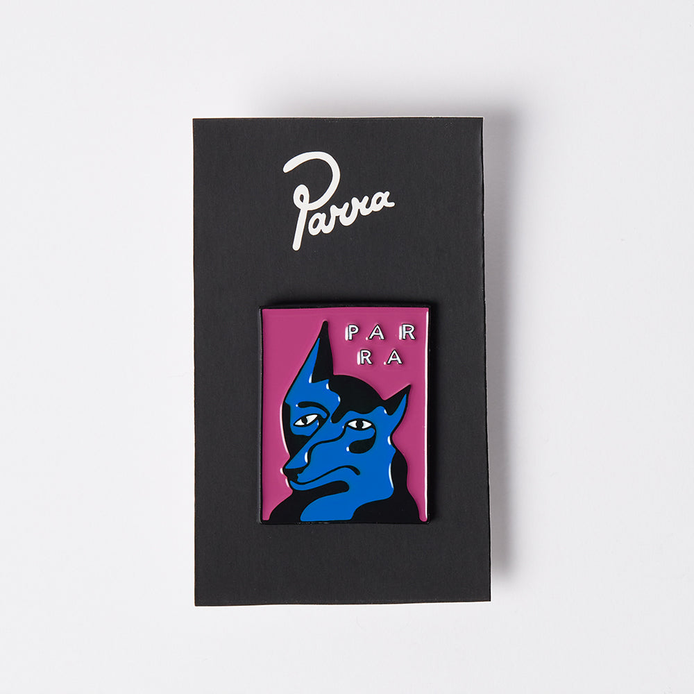By Parra Dogface Enamel Pin - Washed Magenta