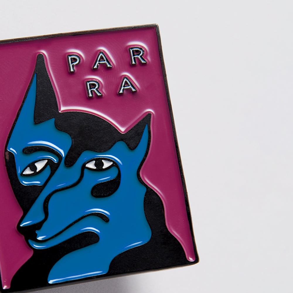 By Parra Dogface Enamel Pin - Washed Magenta