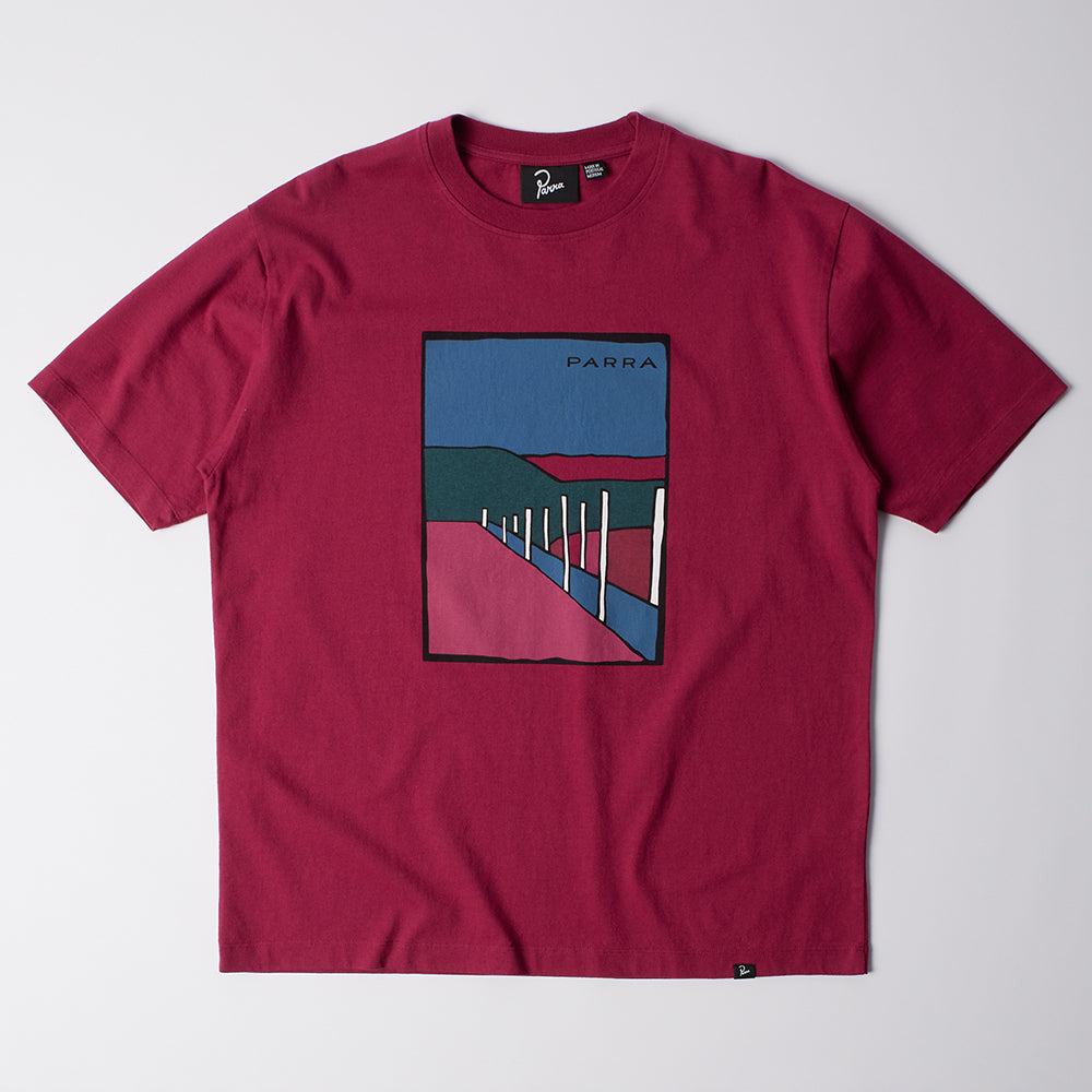 By Parra Beach Parking T-Shirt - Raspberry
