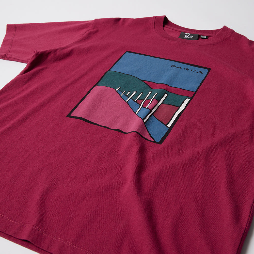 By Parra Beach Parking T-Shirt - Raspberry