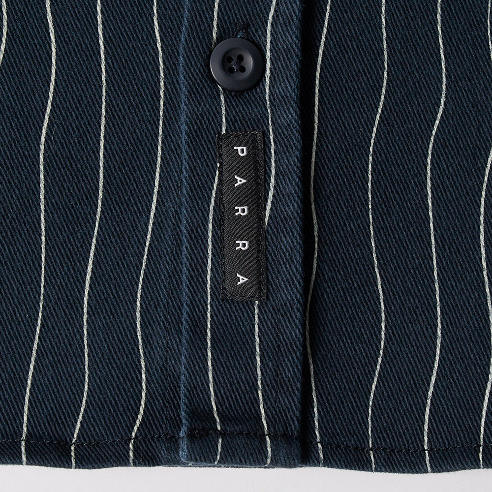 By Parra Meandering Lines Shirt - Navy Blue