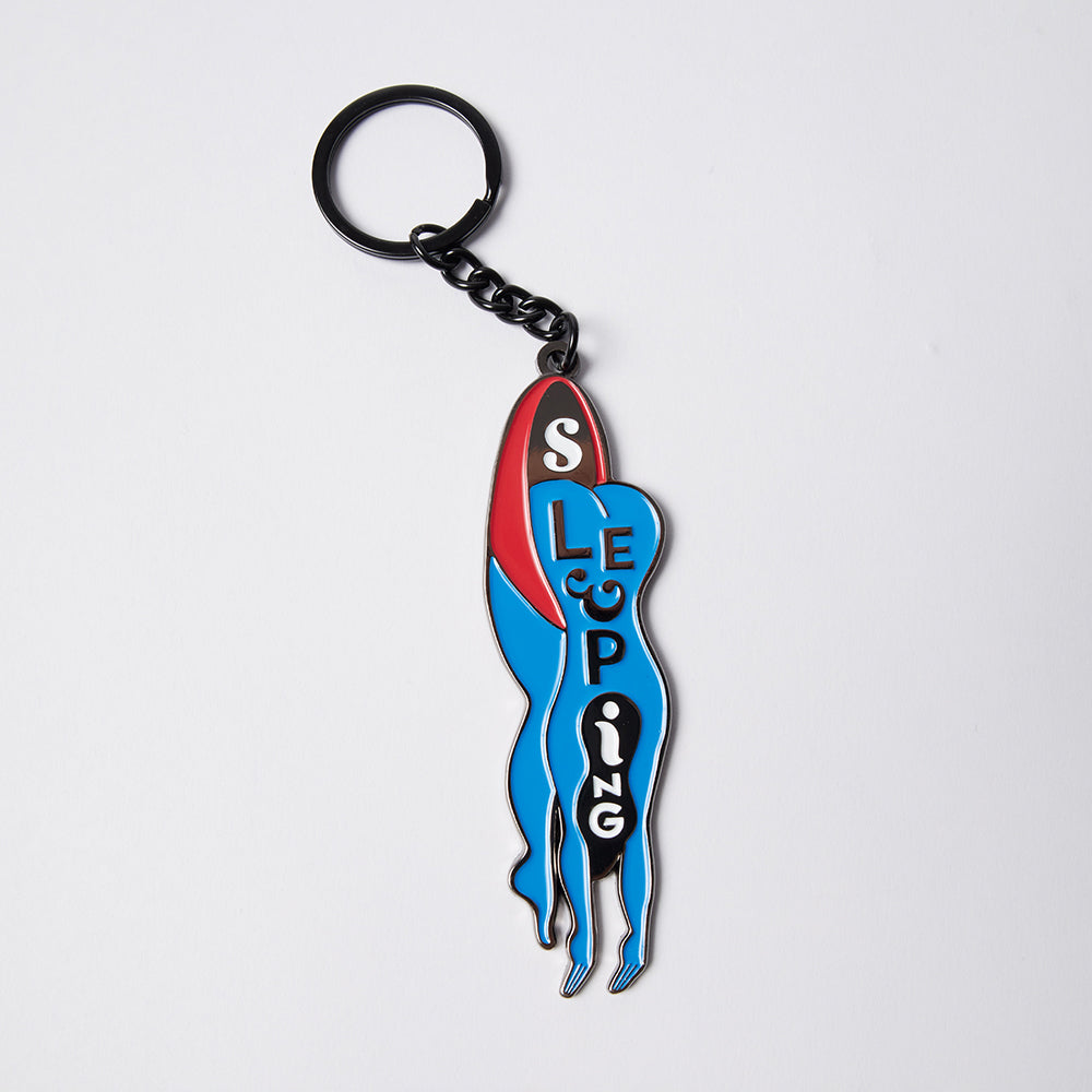 By Parra Sleeping Key Chain - Blue