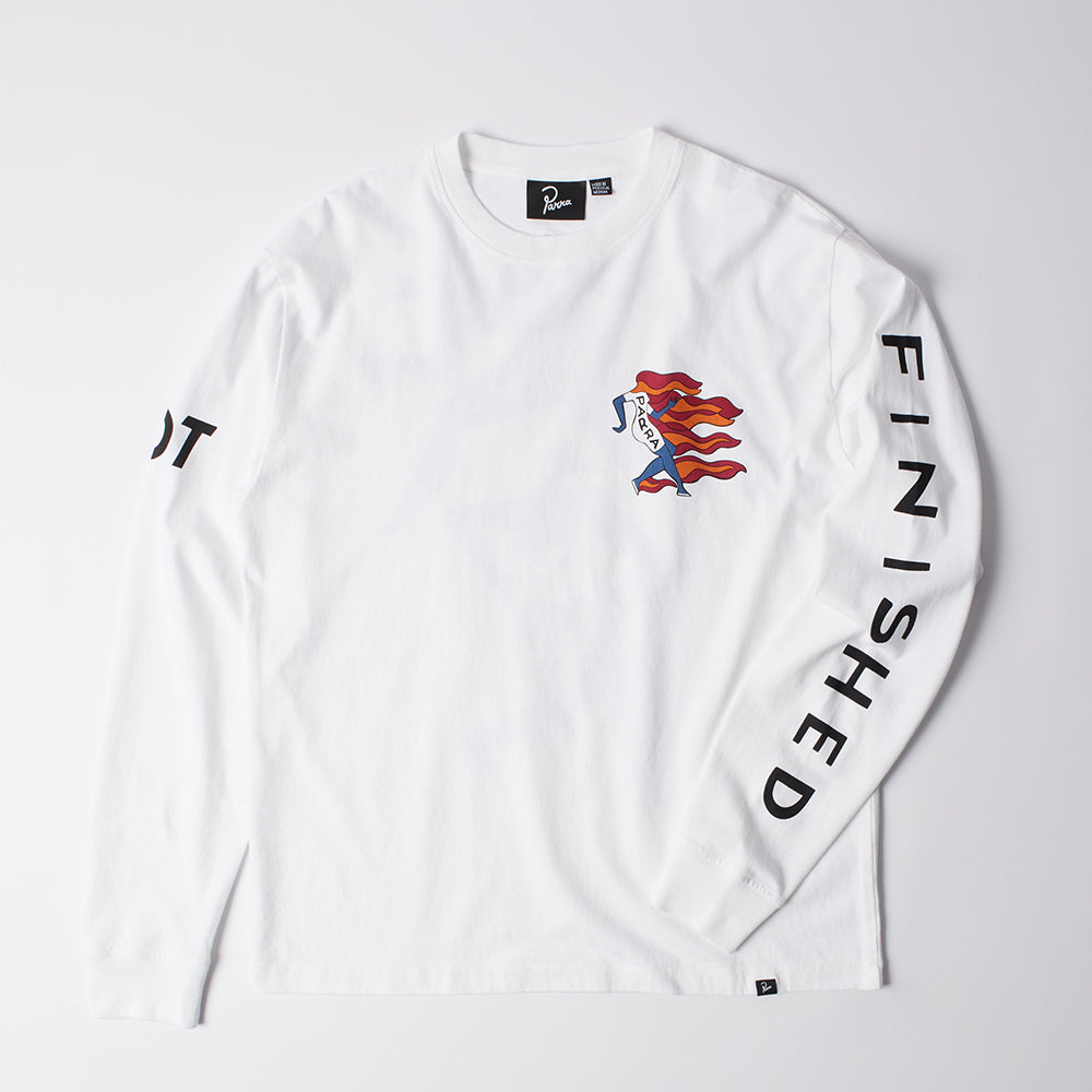 By Parra Not Finished LS Tee - White