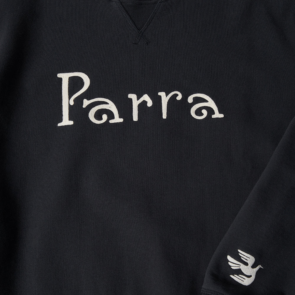 By Parra Weird Trad Logo Crew Sweat - Dark Navy