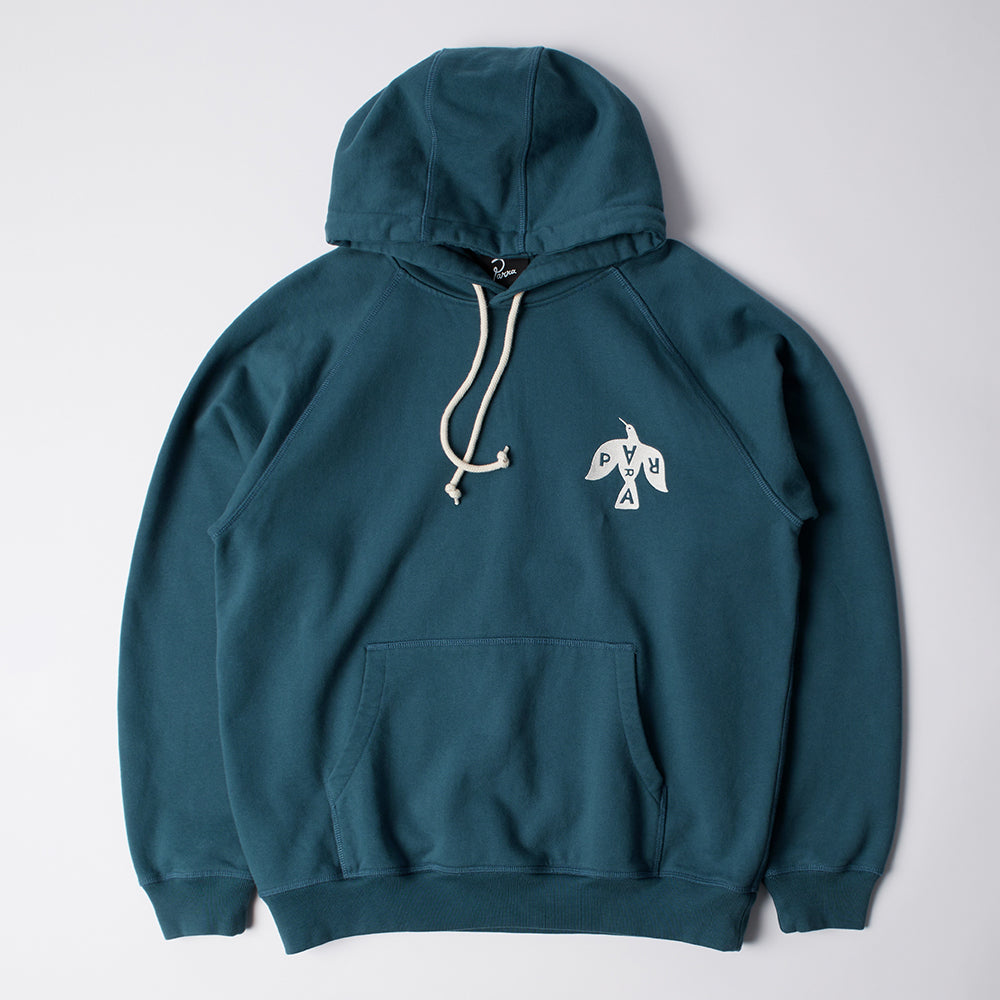 By Parra Crow Logo Hooded Sweat - Teal
