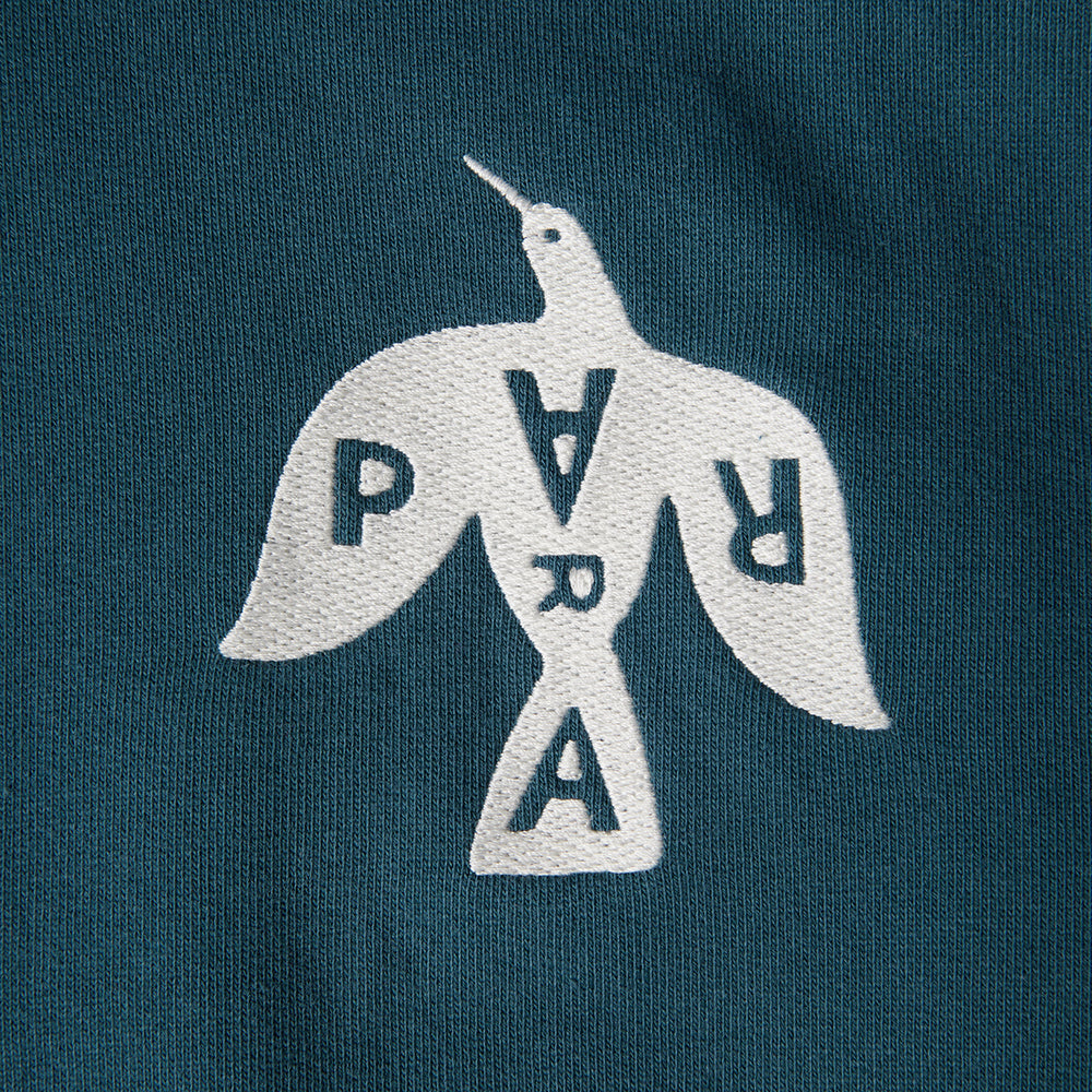 By Parra Crow Logo Hooded Sweat - Teal