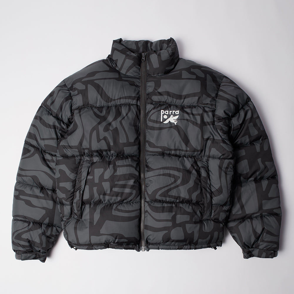 By Parra Broken Ftp Puffer Jacket - Black