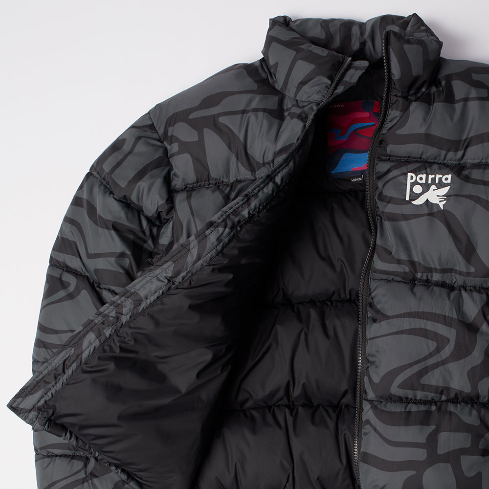 By Parra Broken Ftp Puffer Jacket - Black