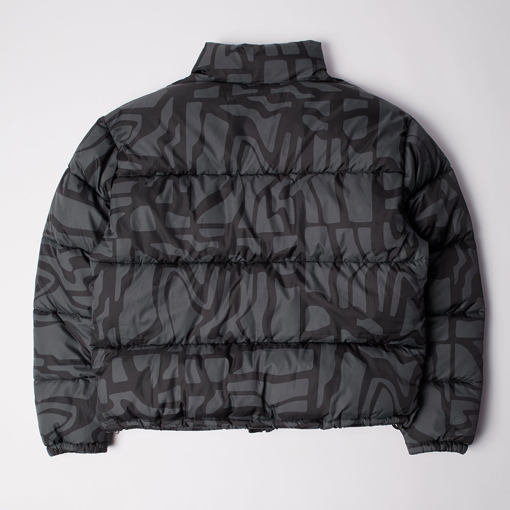 By Parra Broken Ftp Puffer Jacket - Black