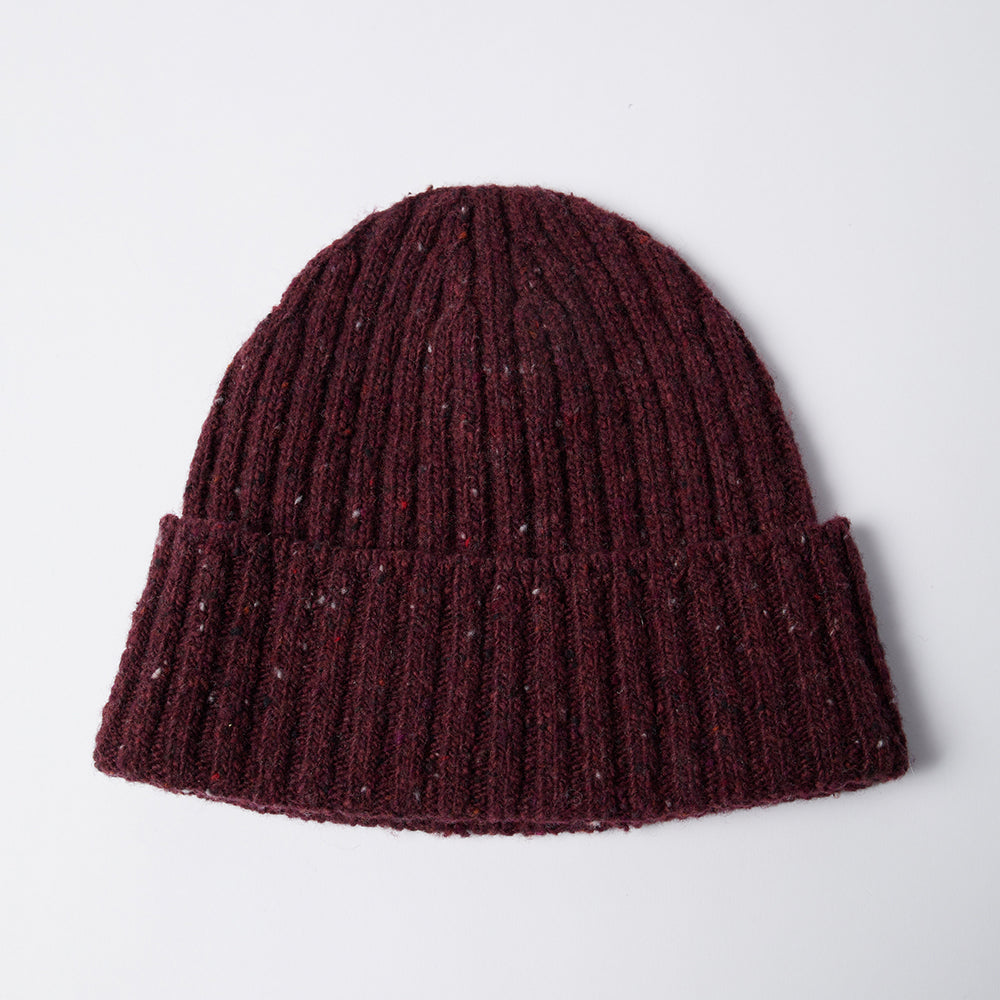 By Parra Reversed Flag Beanie - Dark Burgundy
