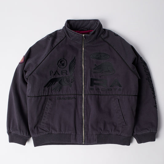 By Parra Owl Meets Rat Racing Jacket - Blue