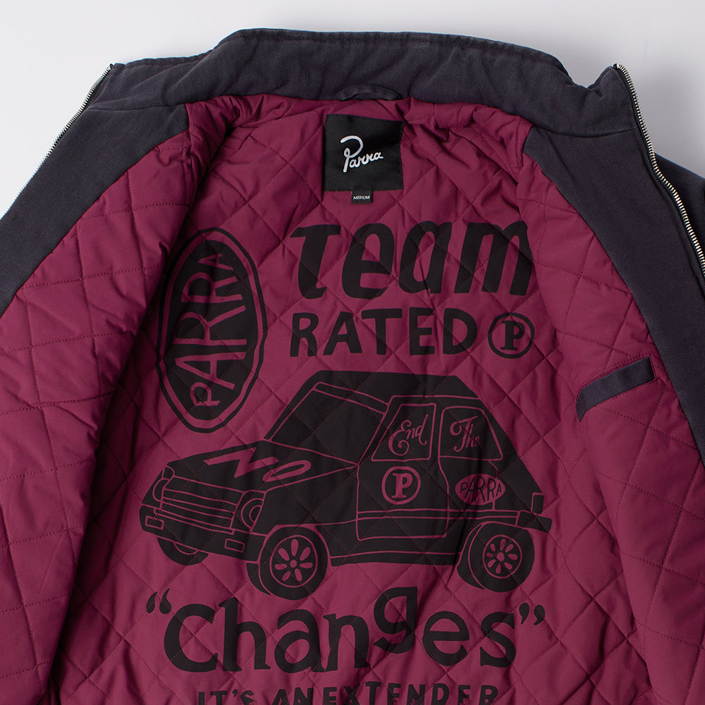 By Parra Owl Meets Rat Racing Jacket - Blue