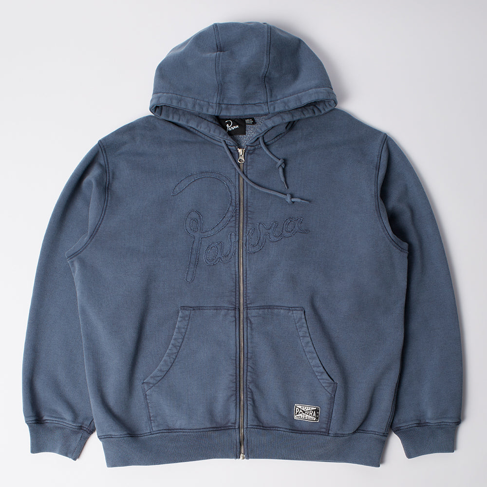 By Parra Not Fade Away Zip Hoody - Washed Dark Grey