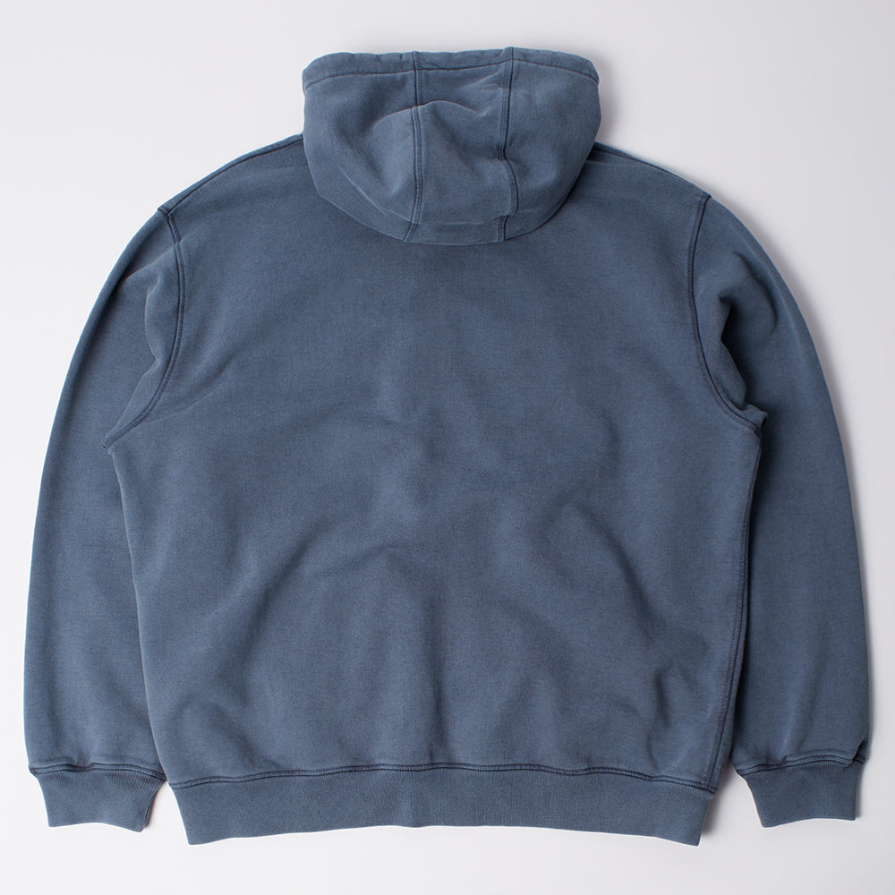 By Parra Not Fade Away Zip Hoody - Washed Dark Grey