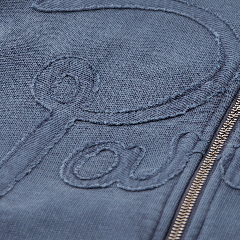 By Parra Not Fade Away Zip Hoody - Washed Dark Grey