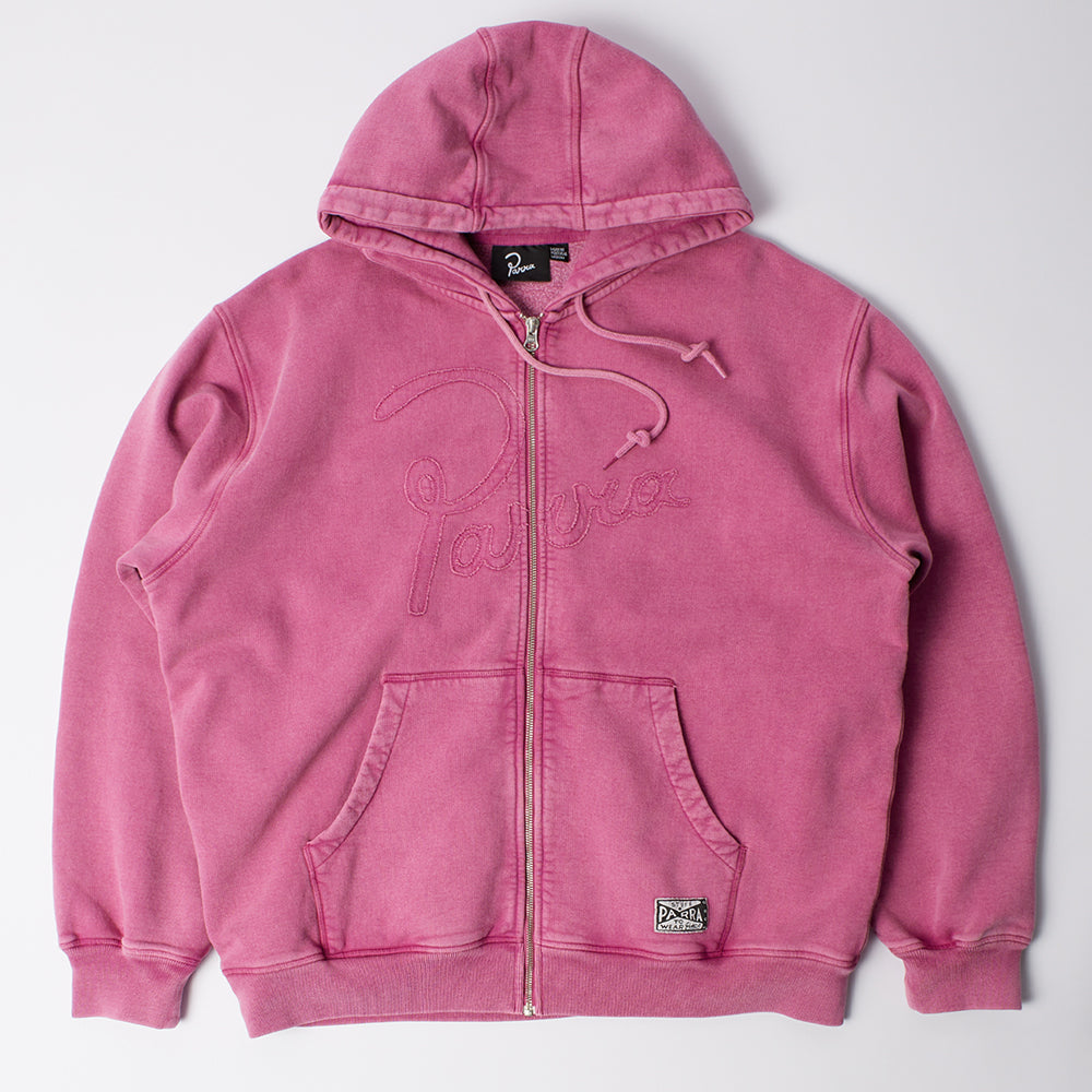 By Parra Not Fade Away Zip Hoody - Washed Tyrian Purple