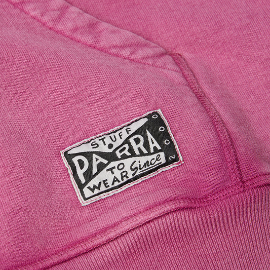 By Parra Not Fade Away Zip Hoody - Washed Tyrian Purple