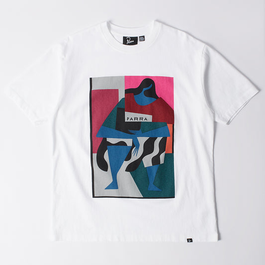 By Parra Reading The Square Tee - White
