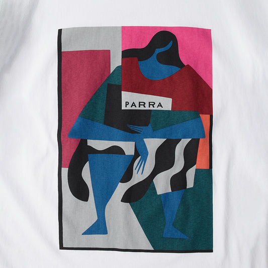 By Parra Reading The Square Tee - White