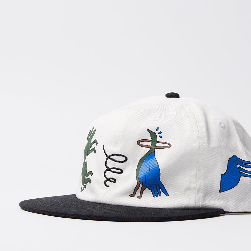 By Parra Animal Style 6P Hat - White