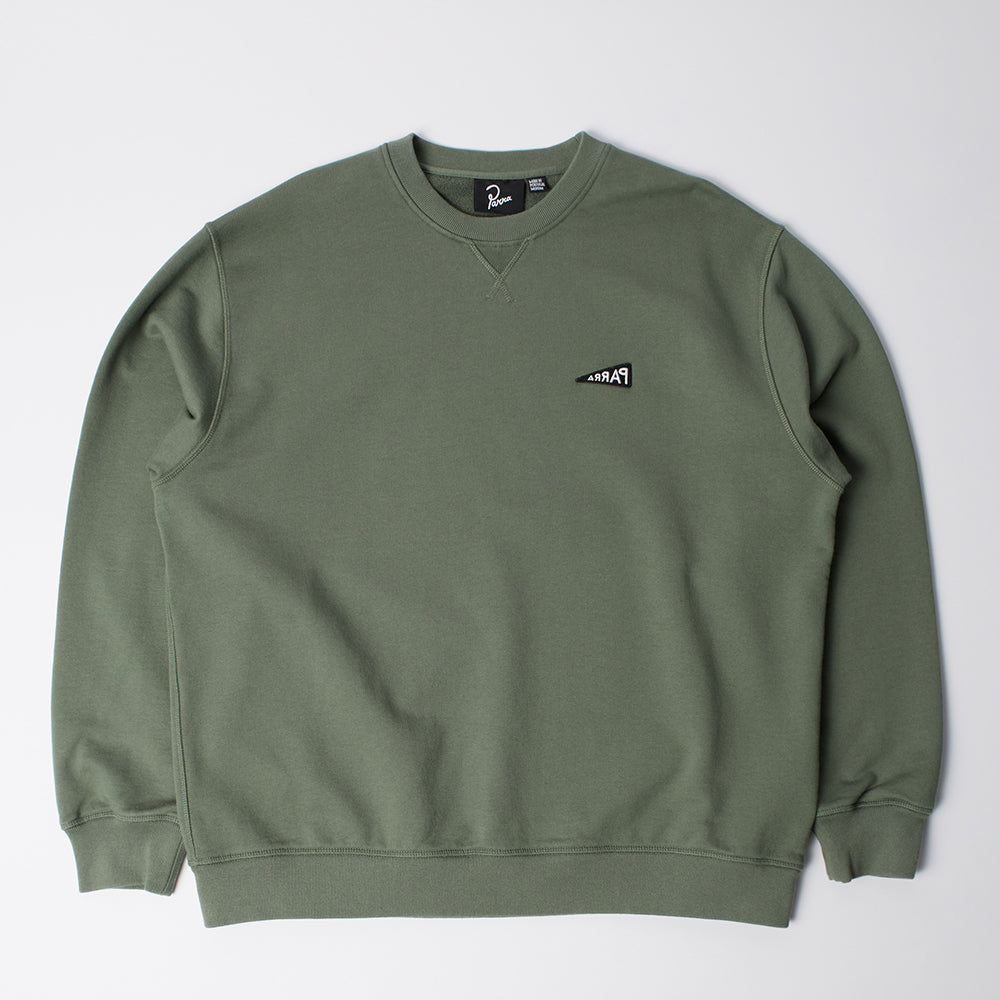By Parra Flag Logo Crew Sweat - Green