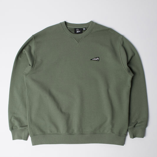 By Parra Flag Logo Crew Sweat - Green