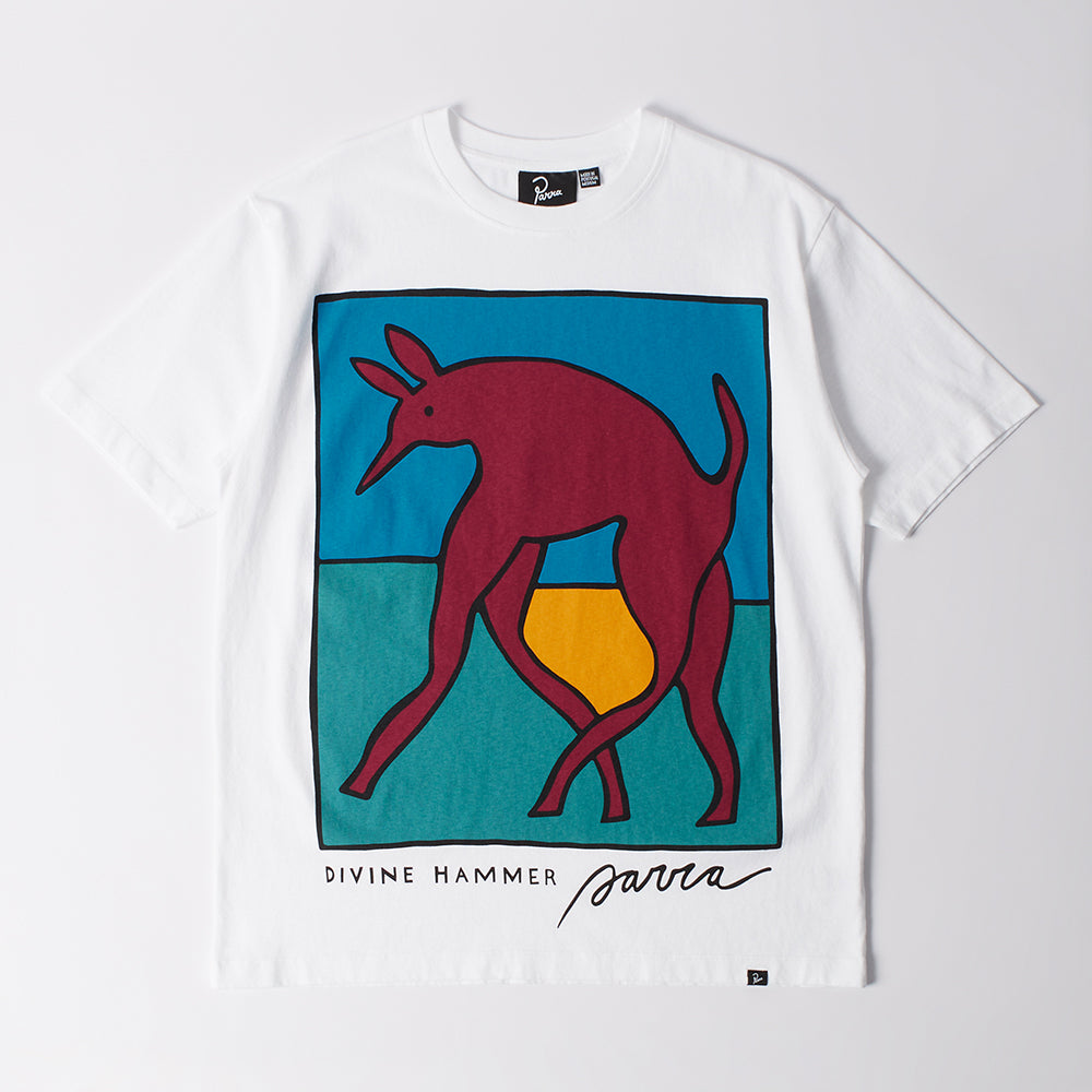 By Parra Bear Dog Hammer T-Shirt - White