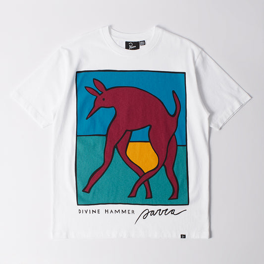 By Parra Bear Dog Hammer T-Shirt - White