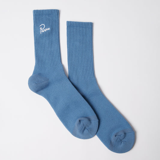 By Parra Signature Crew Socks - Blue