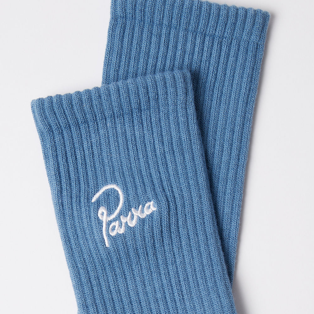 By Parra Signature Crew Socks - Blue