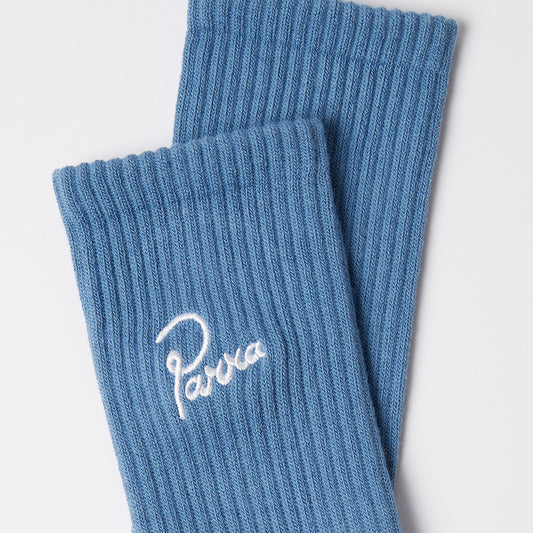 By Parra Signature Crew Socks - Blue