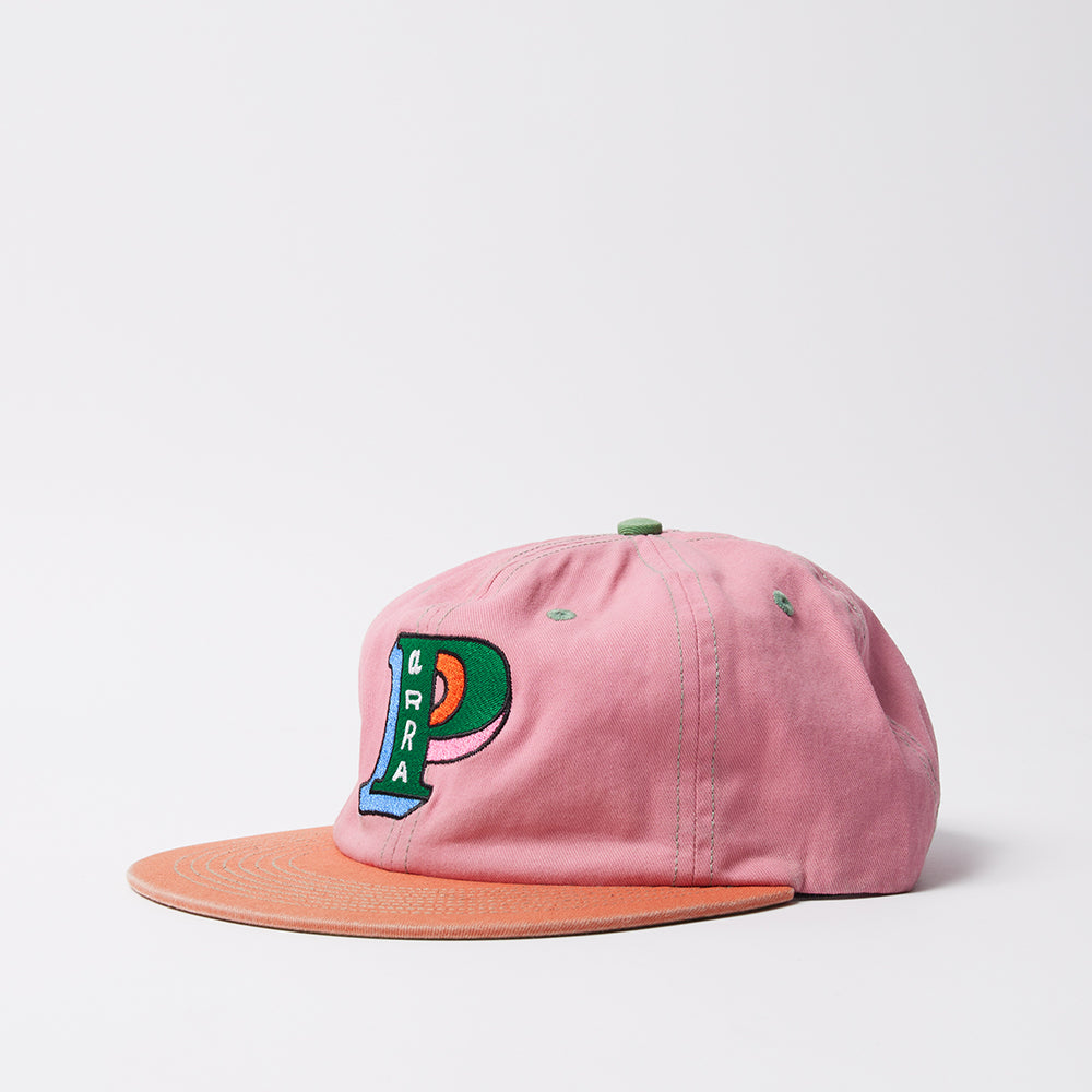 By Parra Slanted P 6 Panel Hat - Pink
