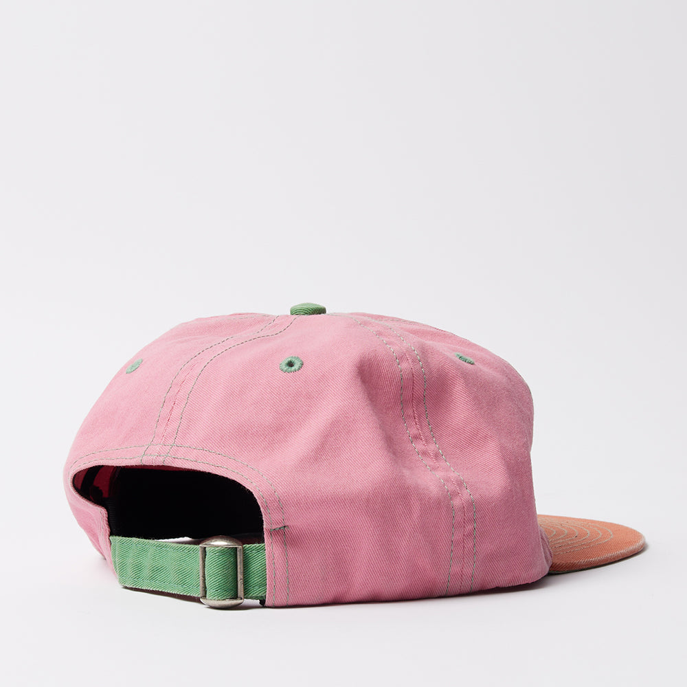 By Parra Slanted P 6 Panel Hat - Pink