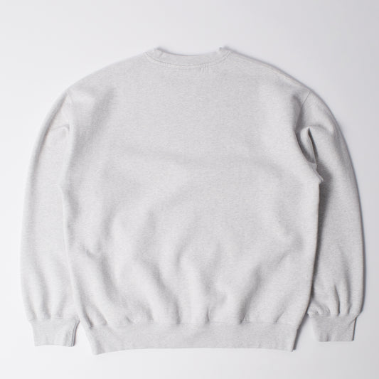 By Parra Long Lost Leg Crew Sweat - Heather Grey