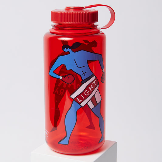 By Parra Water Slapped Nalgene Bottle - Red