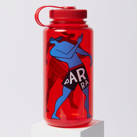 By Parra Water Slapped Nalgene Bottle - Red