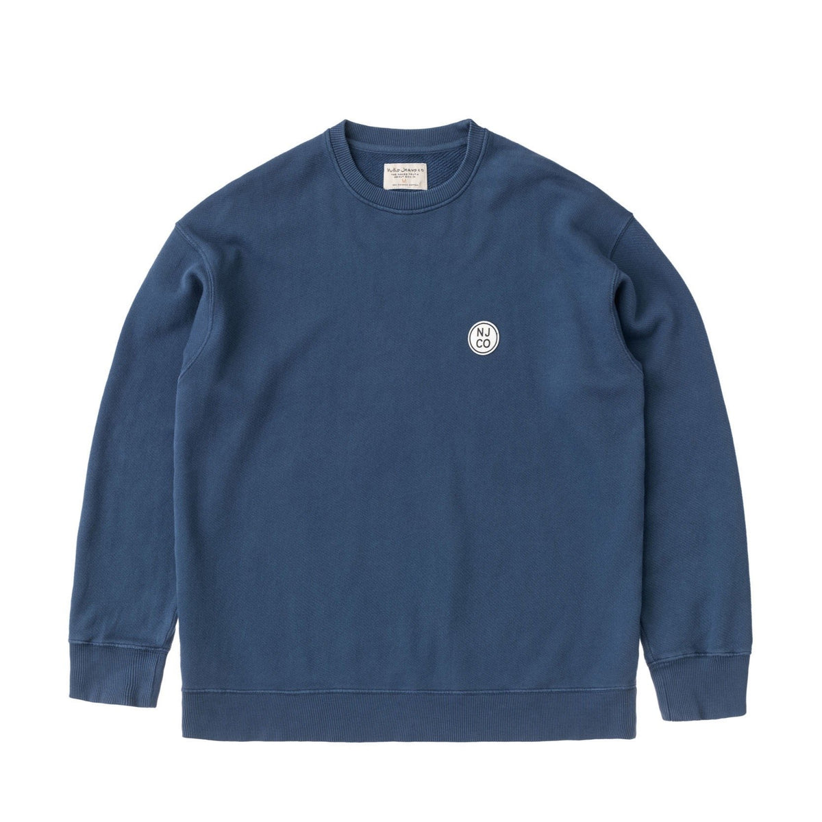 Nudie Jeans Co. Lukas NJCO Circle Sweatshirt - Indigo Blue