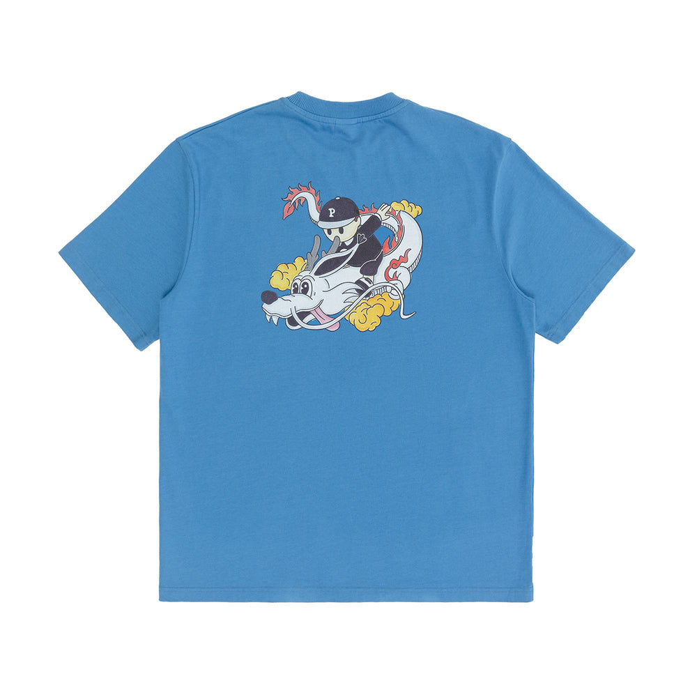 PAWA Dragon Doggo T-Shirt - Azur