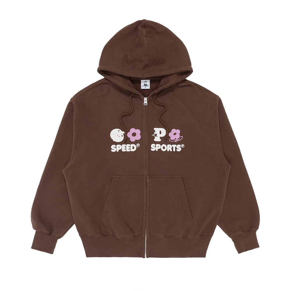 PAWA Multi Monogram Hoodie - Chocolate