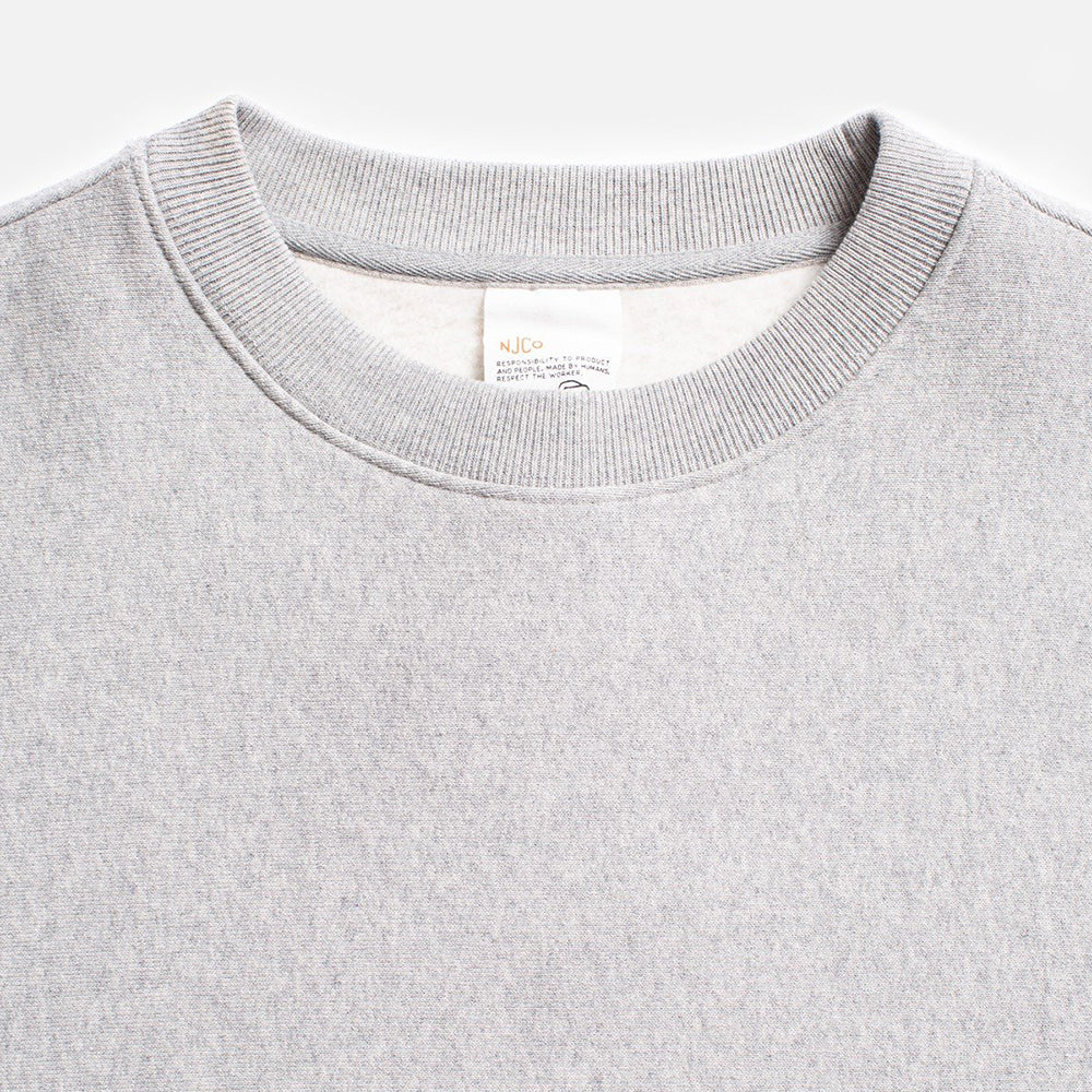 Nudie Jeans Co. Hasse Crew Sweat - Grey Melange