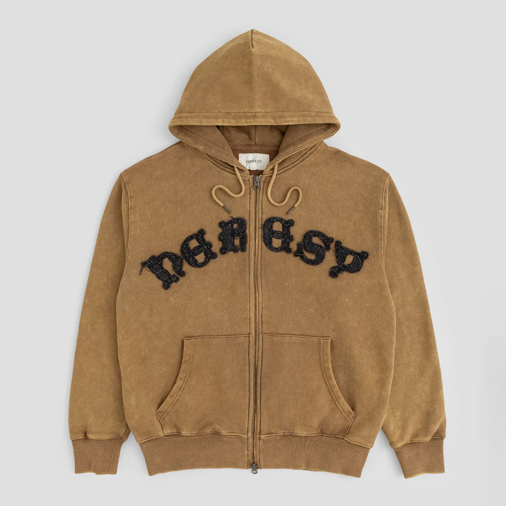 Heresy Celtic Zip Hood - Brown
