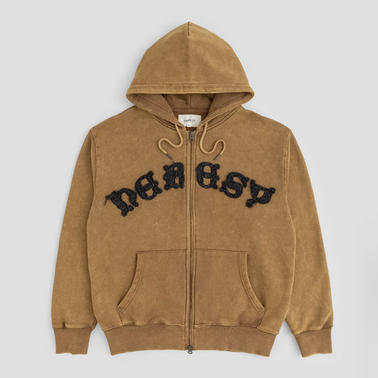 Heresy Celtic Zip Hood - Brown