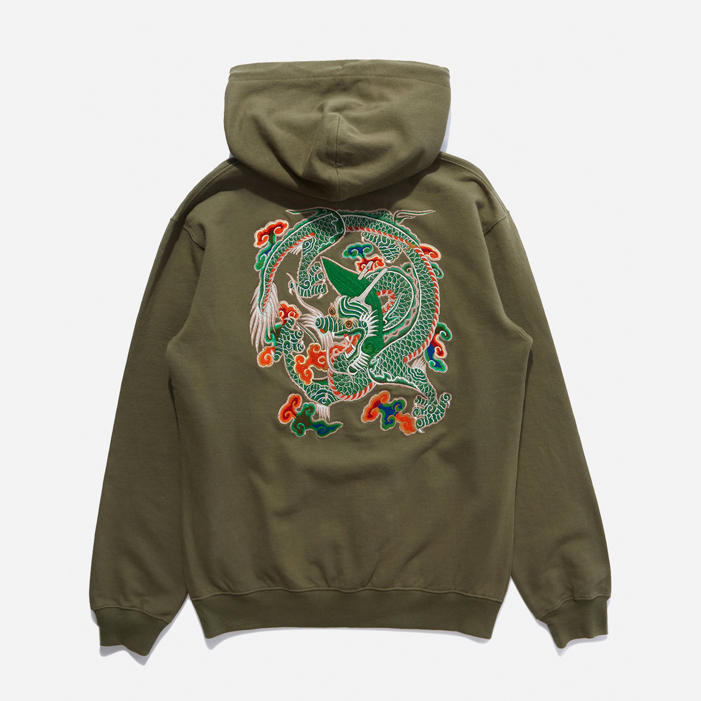 Maharishi Maha Force Embroidered Hoodie - Olive Og