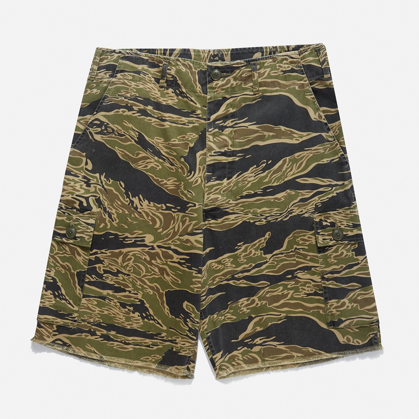 Maharishi Camo Advisors Cargo Shorts - Mint Gold Tigerstripe