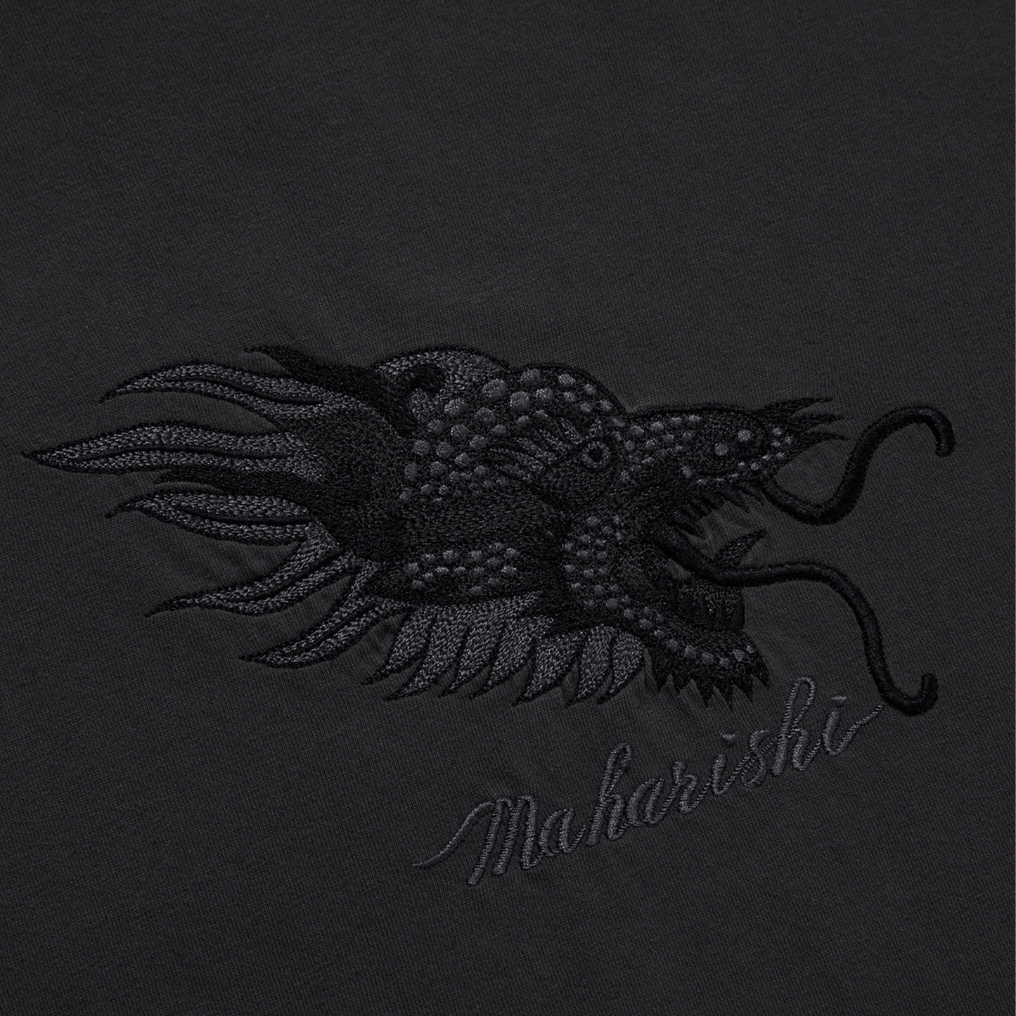 Maharishi Tibetan Dragon T-Shirt - Black Black